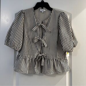 CeCe Striped Top
